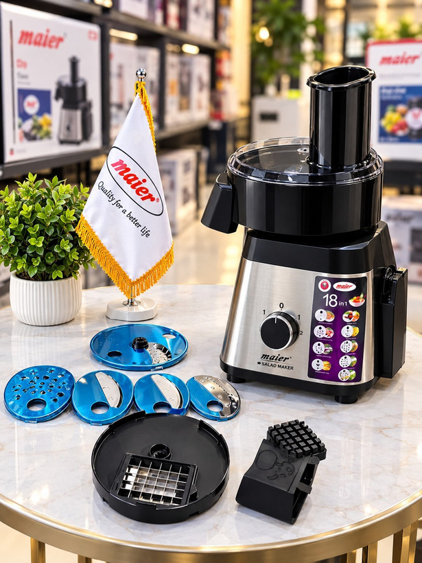 بررسی کامل سالاد ساز مایر مدل MR-1688 + تعداد 7 تیغه و 800 وات