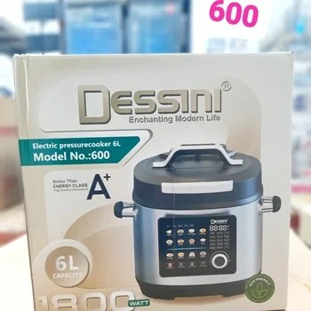 مولتی کوکر دسینی مدل 600 ظرفیت ۶ لیتر با بدنه استیل