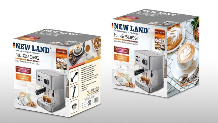 اسپرسو ساز نیولند مدل NL-2566 ظرفیت ۱.۵ لیتر