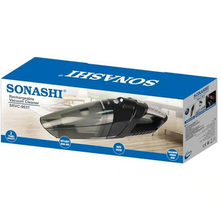 جارو شارژی سوناشی (Sonashi) مدل SRVC-9037 | دوکاره (آب و