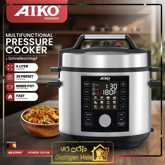 تصویر پلوپز چند کاره آیکو مدل AK1270PC ظرفیت ۶ لیتر با بدنه استیل تصویر پلوپز چند کاره آیکو مدل AK1270PC ظرفیت ۶ لیتر با بدنه استیل تصویر پلوپز چند کاره آیکو مدل AK1270PC ظرفیت ۶ لیتر با بدنه استیل پلوپز چند کاره آیکو مدل AK1270PC ظرفیت ۶ لیتر با بدنه استیل