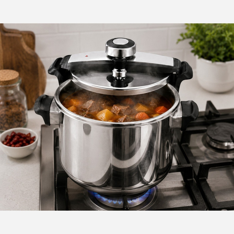 زودپز دوقلو یونیک UM-1500 ظرفیت ۵+۷ لیتری استیل 18/10
