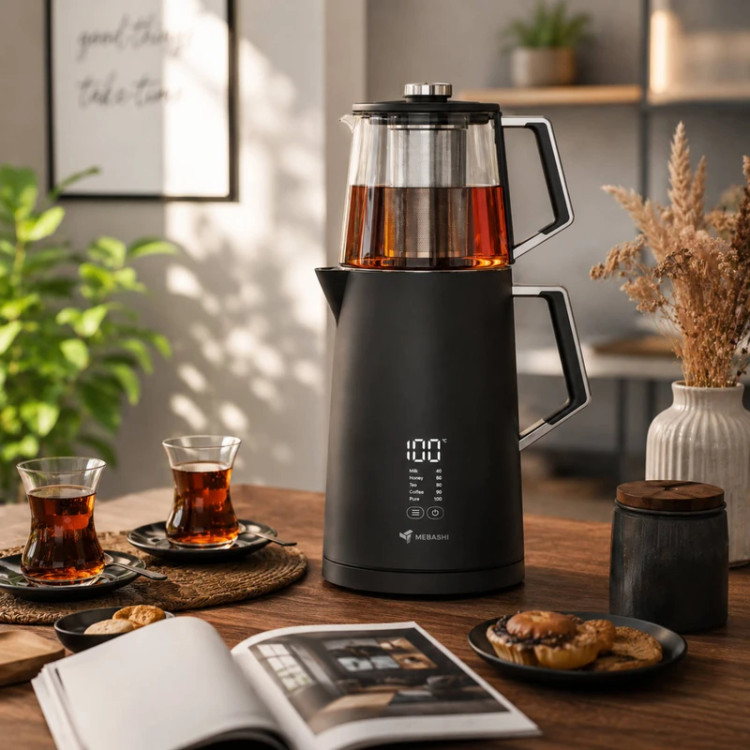 ی ساز مباشی مدل ME-TM304 ظرفیت ۱.۷ لیتر با کتری استیل