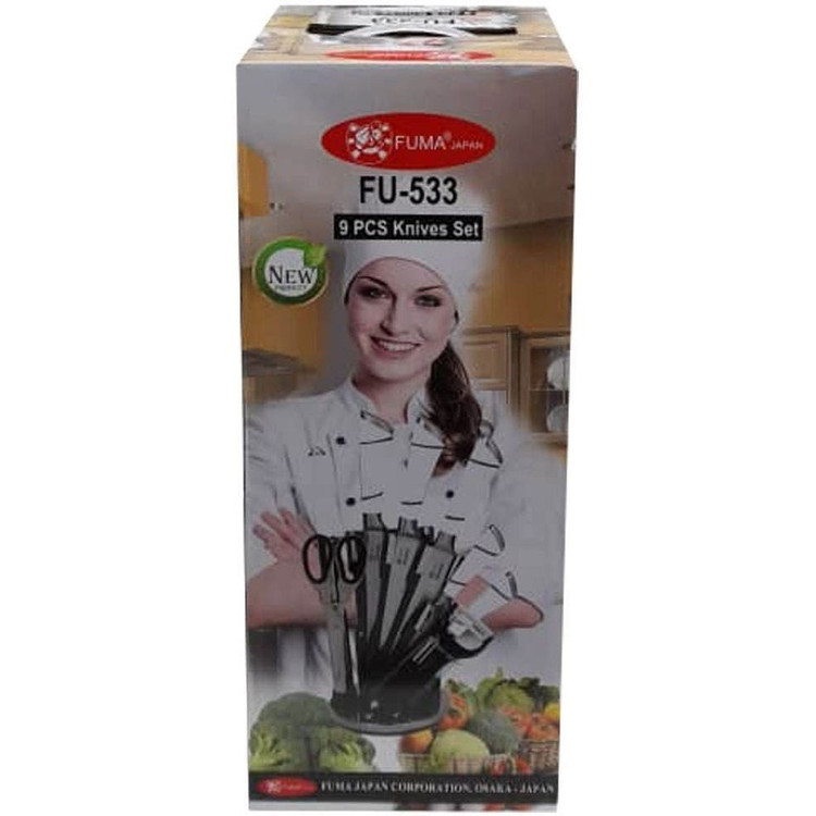 سرویس چاقوی آشپزخانه فوما مدل FU-533 ۹ پارچه