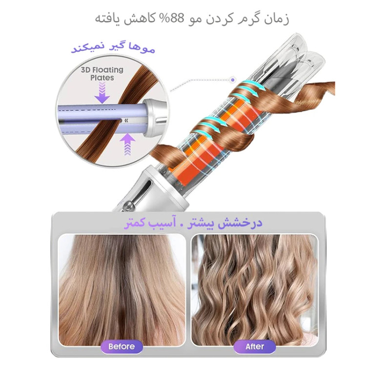 دستگاه فر کننده مو شیگلم مدل Airflow Styler Pro سایز ۳۲