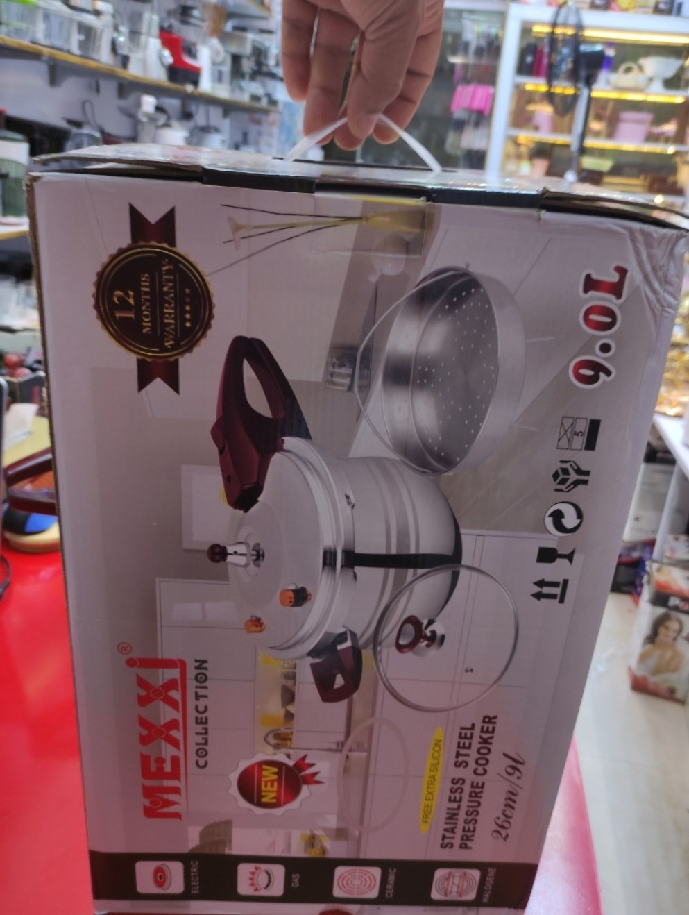 زودپز مکسی مدل MX109L ظرفیت ۹ لیتر استیل ضد زنگ